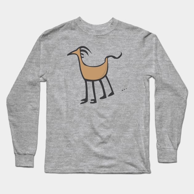 Cave Goat Color Long Sleeve T-Shirt by EdwardLarson